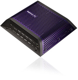 front facing product image of the BrightSign XC5 digital signage player on a white background with shadow