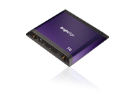 Produktbild des BrightSign XD5 Digital Signage Players von vorne mit Schatten