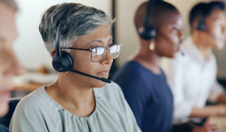 Technical support call center employees