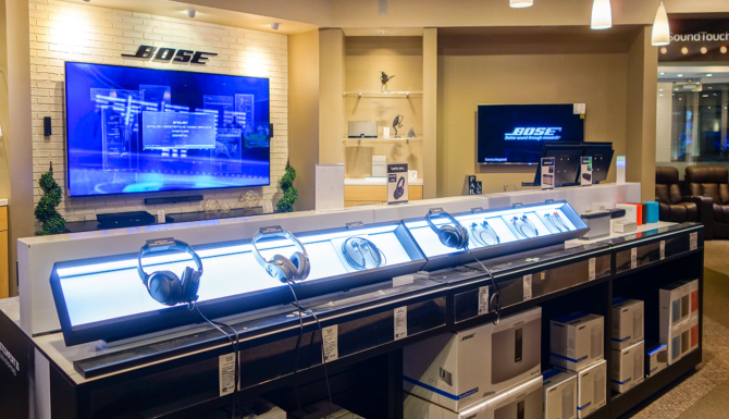 Bose audio signage display