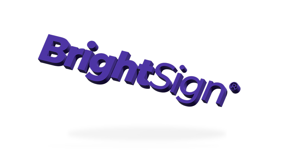 BrightSign schwimmendes Logo