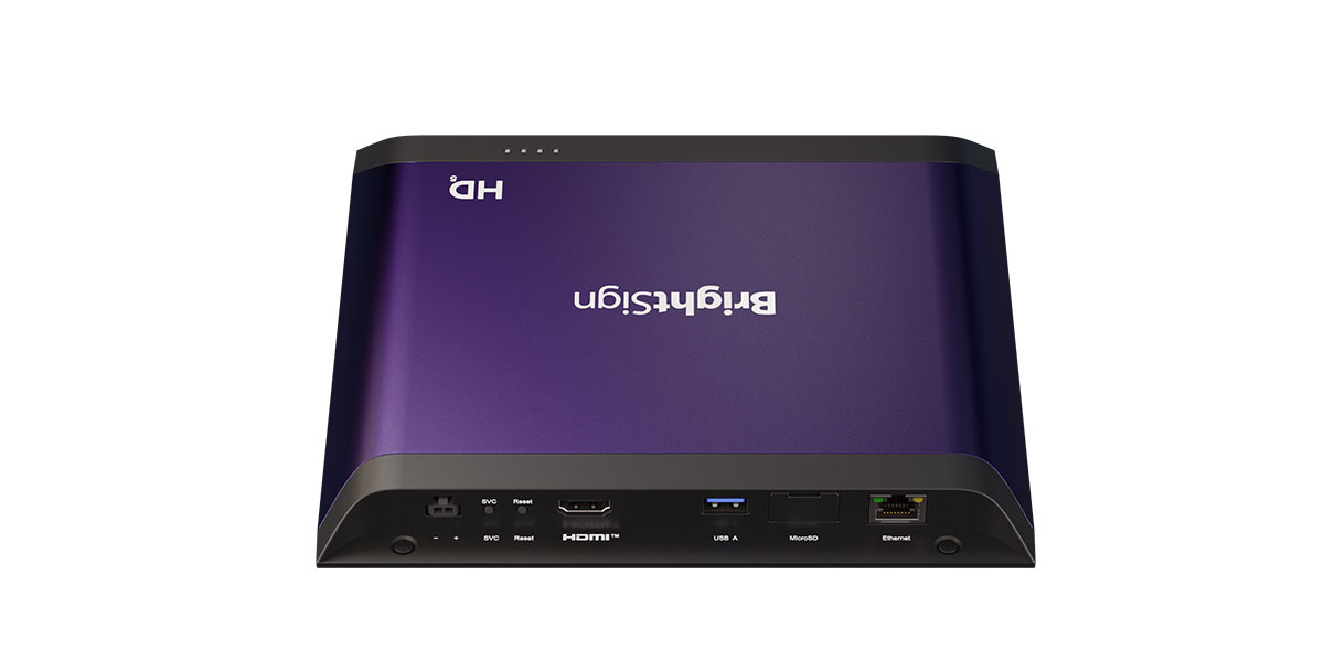 BrightSign HD1025 4K Player for Digital Signage with USB Interactivity
