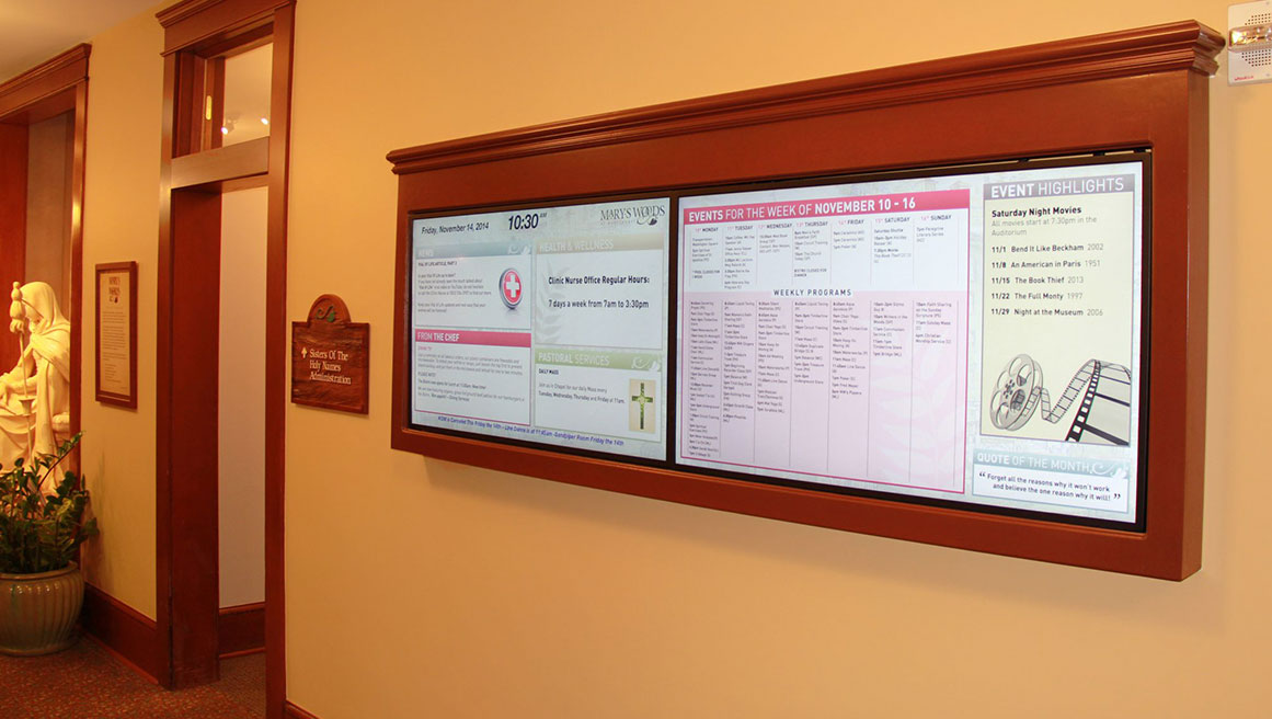 BrightSign digital signage used at St. Mary's Woods in Philadelphia, PA