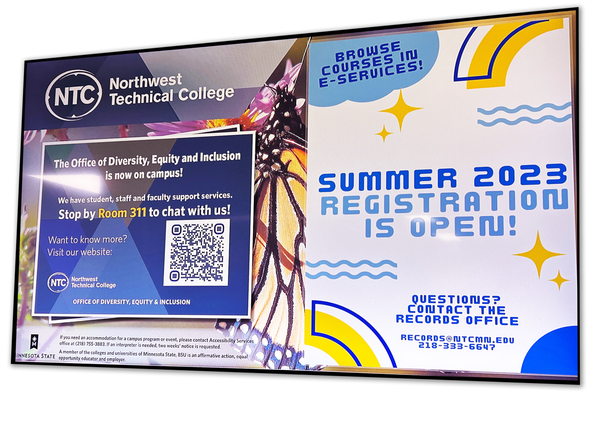 Le Northwest Technical College, dans le Minnesota, utilise la technologie des lecteurs BrightSign.