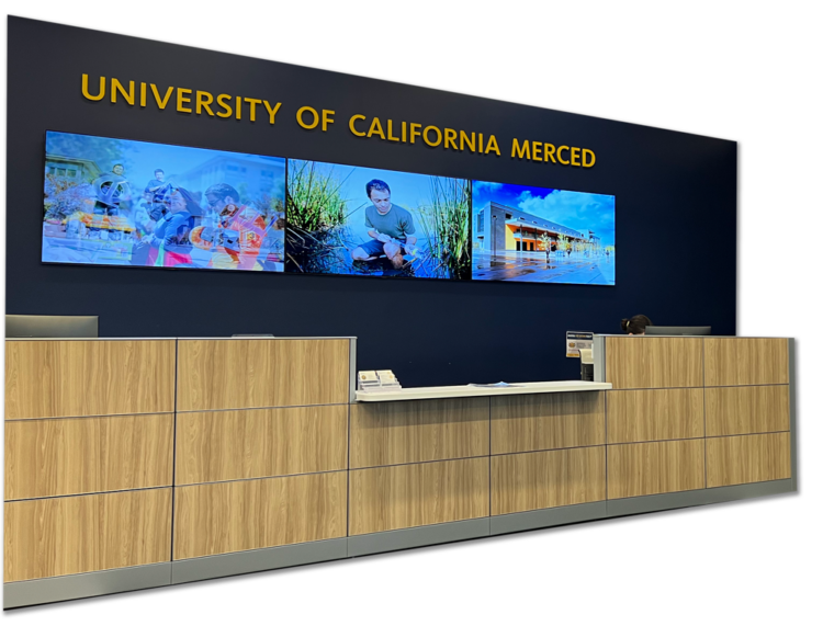 University of California Merced information desk cropped