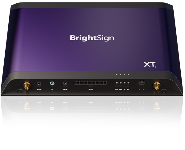 Front view transparent image of BrightSign XT5 player