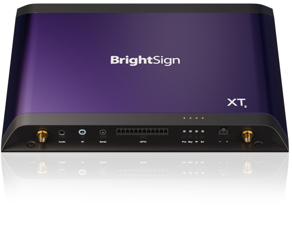 Front view transparent image of BrightSign XT5 player