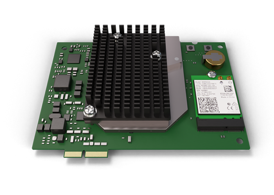 Frontansicht des Computerchips BrightSign