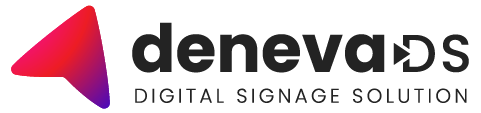 deneva digital signage solution logo, a partner of BrightSign