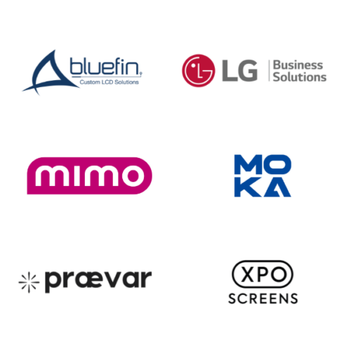 BrightSign Built-In partner logos