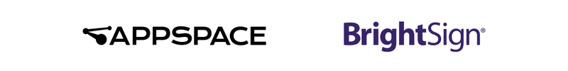 Appspace & BrightSign logos