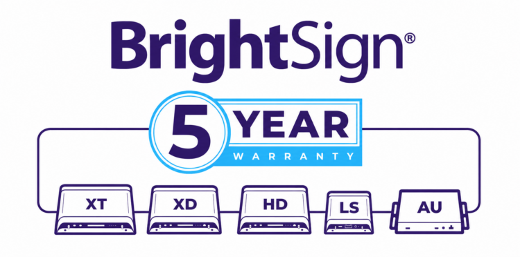 BrightSign 5年保証ロゴ