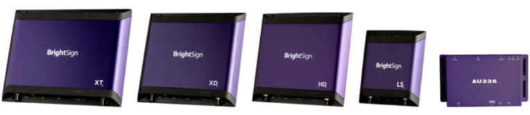 BrightSign Series 6 and Series 5 digital signage player lineup